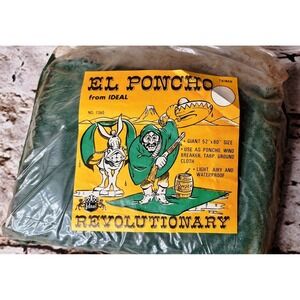 El Poncho from Ideal Giant 52" x 80" size Poncho Windbreaker Tarp Ground‎ Cloth